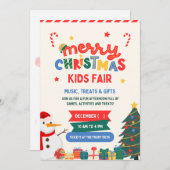 "Magische viering: Kerstuitnodiging Kaart (Voorkant / Achterkant)