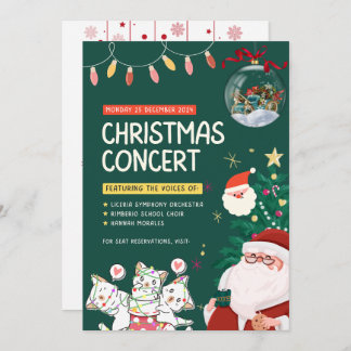 "Magische viering: Kerstuitnodiging Kaart