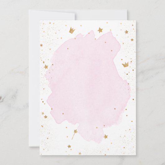 Magische Viering Prinses Kasteel Meisje Verjaardag Kaart (Achterkant)