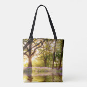 Magische vijver in het blauwbelbos tote bag (Achterkant)