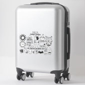 Magische Vintage Collectie Sticker (Koffer)