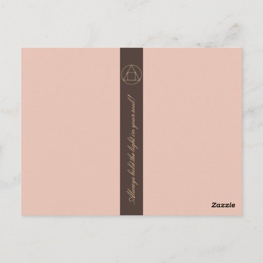 Magische vintage fantasy verjaardag cadeaubon  briefkaart (Achterkant)