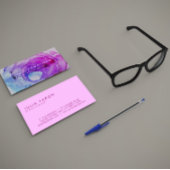 Magische Violet en Blauwe Waterverf Edelsteen Visitekaartje