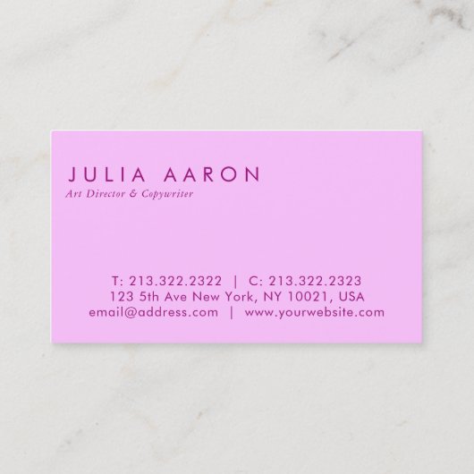 Magische Violet en Blauwe Waterverf Edelsteen Visitekaartje (Achterkant)