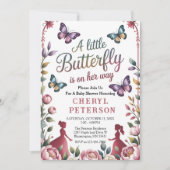 Magische Vlinder Baby Shower Kaart (Voorkant)