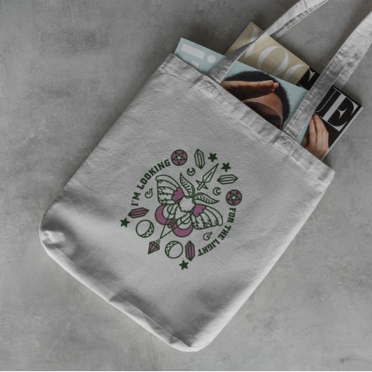 Magische vlinder en kristallen tote bag