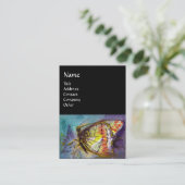 MAGISCHE VLINDER ,Geel, Zwart Visitekaartje (Staand voorkant)