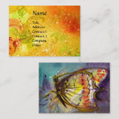 MAGISCHE VLINDER IN GOUDEN GELE SPARKLES VISITEKAARTJE (Voorkant / Achterkant)