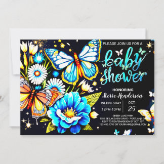 Magische vlinder momenten jongen Baby shower Kaart