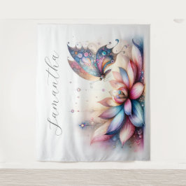 Magische Vlinder Party Fotografie Achtergrond Wandkleed