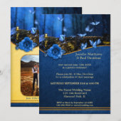 Magische Vlinder Uw Foto Post Bruiloft Feest Kaart (Voorkant / Achterkant)