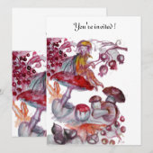 MAGISCHE VLINDER VAN PADDENSTOELEN Rood Witte Verj Kaart (Voorkant / Achterkant)