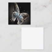 Magische vlinder vierkante visitekaartje (Voorkant / Achterkant)