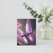 Magische vlinder visitekaartje (Staand voorkant)