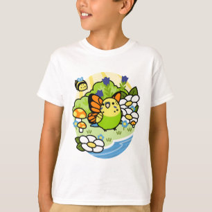 Magische vogel Matcha - Portret T-shirt
