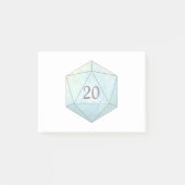 Magische vonk d20-dice post-it® notes (Voorkant)