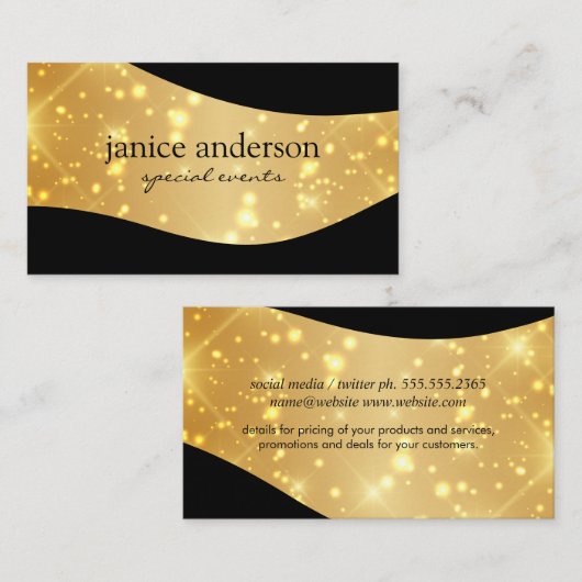 magische vonk visitekaartje (Voorkant / Achterkant)