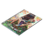 Magische vos fantasie bos illustratie 2024 notitieboek (Linkerzijde)