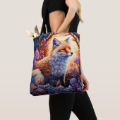 Magische vos in betoverd bos tote bag (Dichtbij)