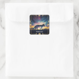 Magische Vos Stickers en Labels - Dank je