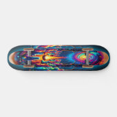 Magische vreugdevuur verzamelen persoonlijk skateboard (Horizontaal)