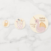 Magische vrienden gepersonaliseerde verjaardagsnaa confetti (Voorkanten)