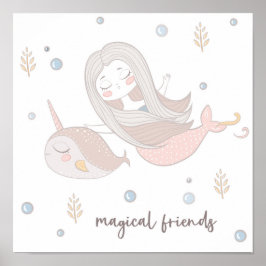 Magische Vrienden Mermaid Poster