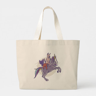 Magische vrienden |Unicorn, Alpaca, Kitten, Sloth Grote Tote Bag