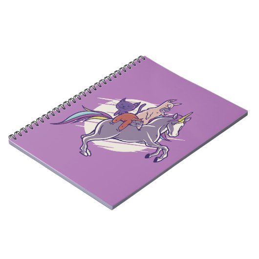 Magische vrienden |Unicorn, Alpaca, Kitten, Sloth Notitieboek (Linkerzijde)