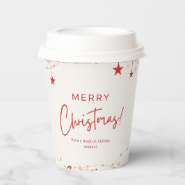 Magische vrolijke kerst papieren bekers