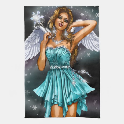 Magische Vrouw Fairy Theedoek (Verticaal)