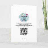 *~* Magische Vrouw KANT Spiritueel SC4 BLANK Bedankkaart (Achterkant)