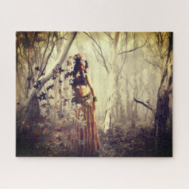 Magische vrouw natuur fantasy kunst puzzel