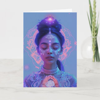 *~* Magische Vrouw SC4 Esoterische Crystal Blank Bedankkaart