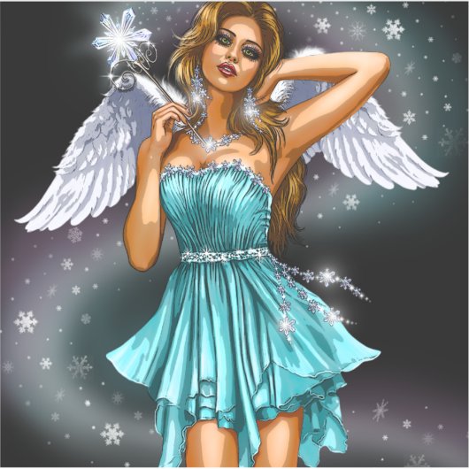 Magische Vrouwelijke Fee Sticker (Voorkant)