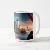 Magische vuurtoren scene koffiemok (Voorkant rechts)