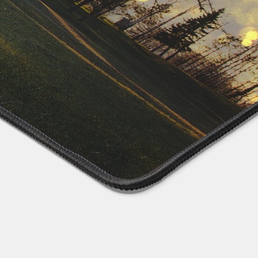 Magische vuurvliegjes droomachtig landschap bureaumat (Hoek)