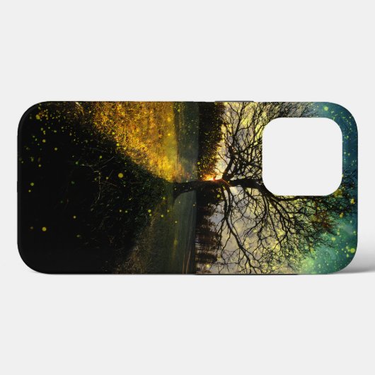 Magische vuurvliegjes droomachtig landschap Case-Mate iPhone case (Achterkant (horizontaal))