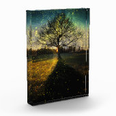 Magische vuurvliegjes droomachtig landschap fotoblokken (Links)