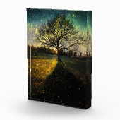 Magische vuurvliegjes droomachtig landschap fotoblokken (Rechts)