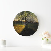 Magische vuurvliegjes droomachtig landschap grote klok (Huis)