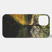 Magische vuurvliegjes droomachtig landschap iPhone hoesje (Achterkant horizontaal)