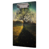 Magische vuurvliegjes droomachtig landschap klembord (Links)