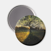 Magische vuurvliegjes droomachtig landschap magneet (Voorkant / Achterkant)