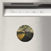 Magische vuurvliegjes droomachtig landschap magneet (Insitu (Vaatwasser))