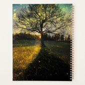 Magische vuurvliegjes droomachtig landschap planner (Achterkant)