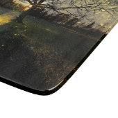 Magische vuurvliegjes droomachtig landschap snijplank (Hoek)