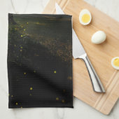 Magische vuurvliegjes droomachtig landschap theedoek (Quarter Fold)