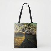 Magische vuurvliegjes droomachtig landschap tote bag (Voorkant)
