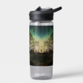 Magische vuurvliegjes droomachtig landschap waterfles (Links)